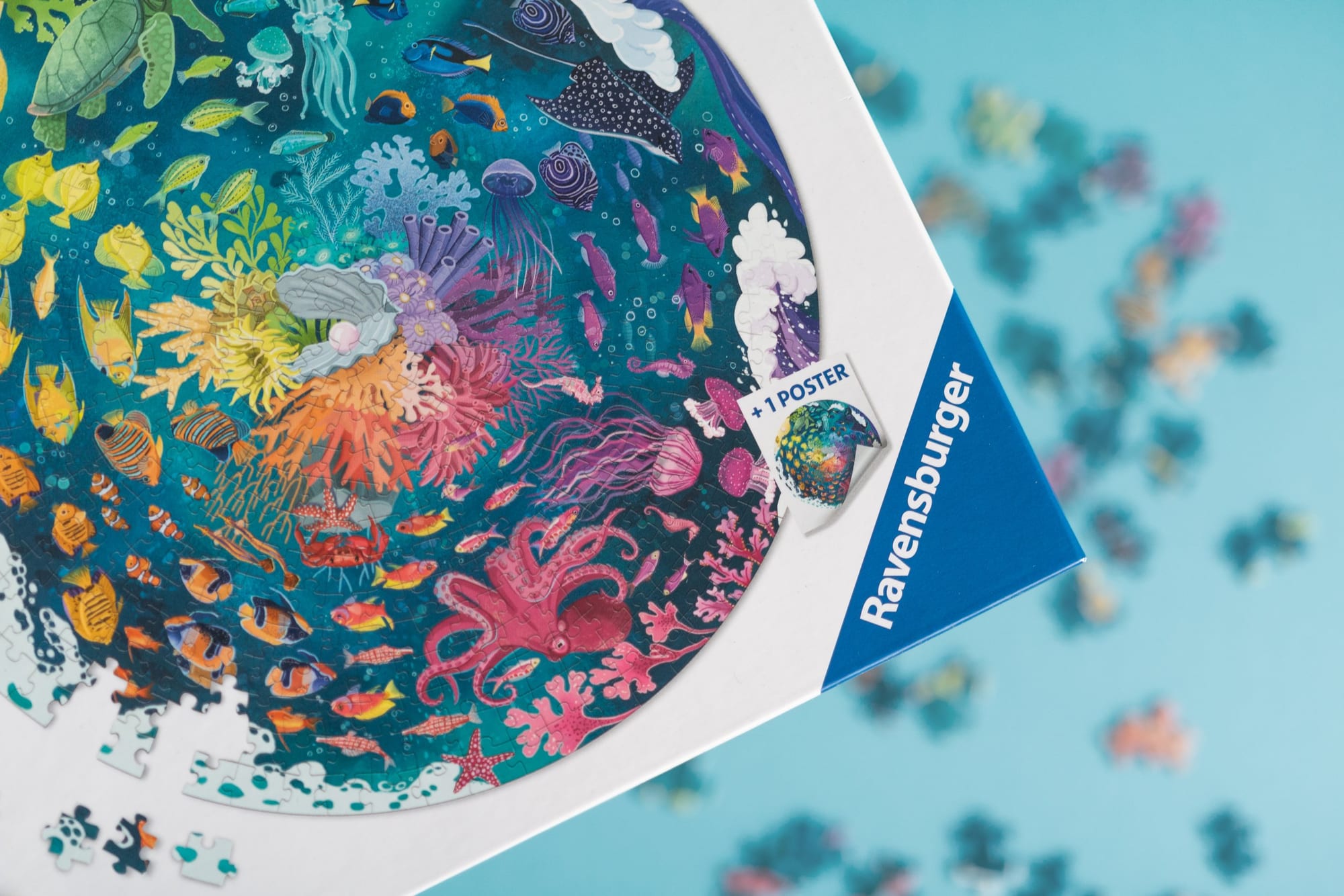 Circular Ocean Pieces Puzzle