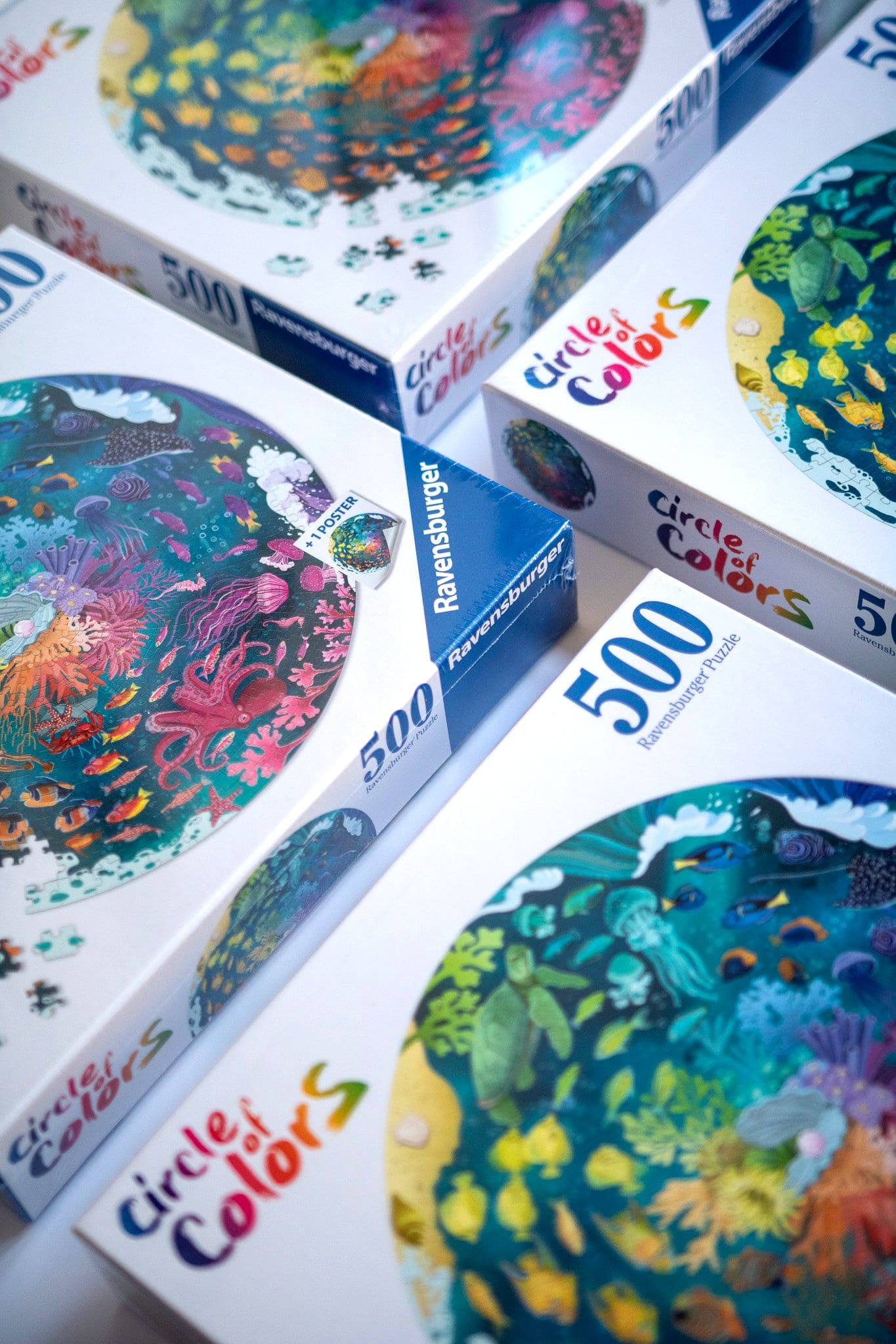 Close-up of the underwater scene featuring an octopus and tropical fish.