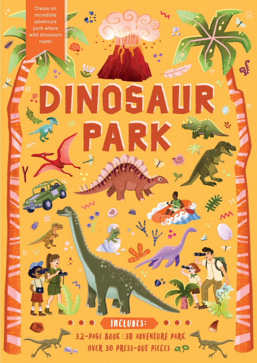 Dinosaur Park 3D Model Book