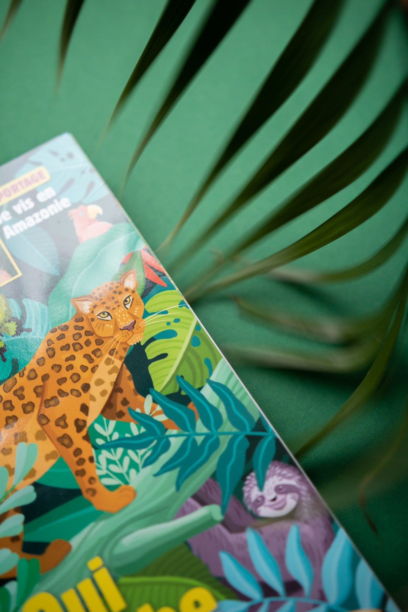 Detail showing the wild cats hidden in the jungle.