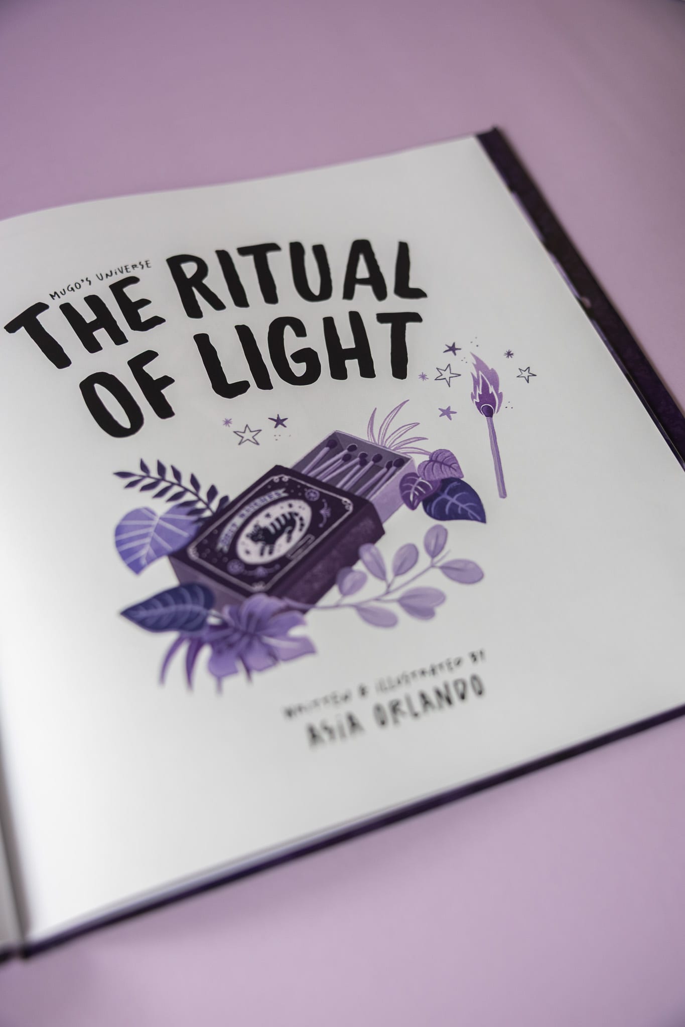 Mugo's Universe book interior spread illustrated by Asia Orlando.