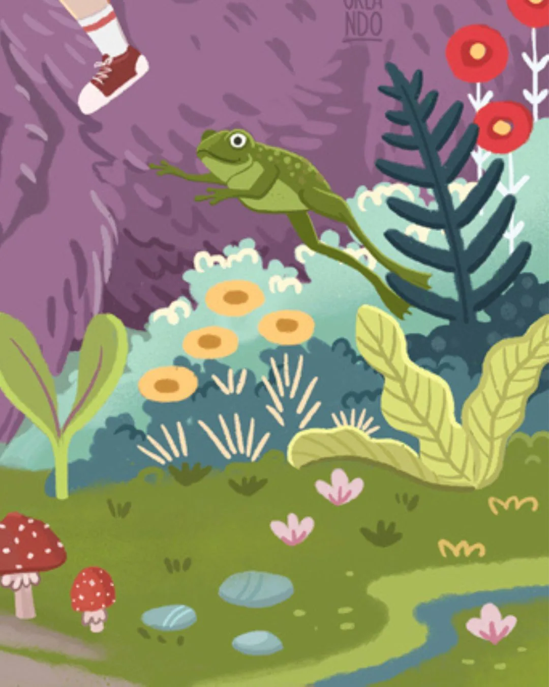 The Forest Will Guide You, short storybook illustration by Asia Orlando.